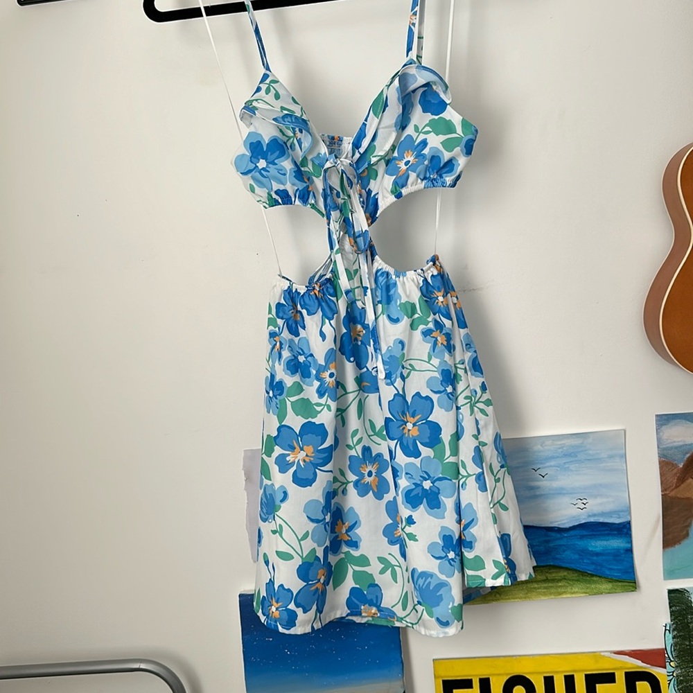 Princess Polly Blue Floral Dress